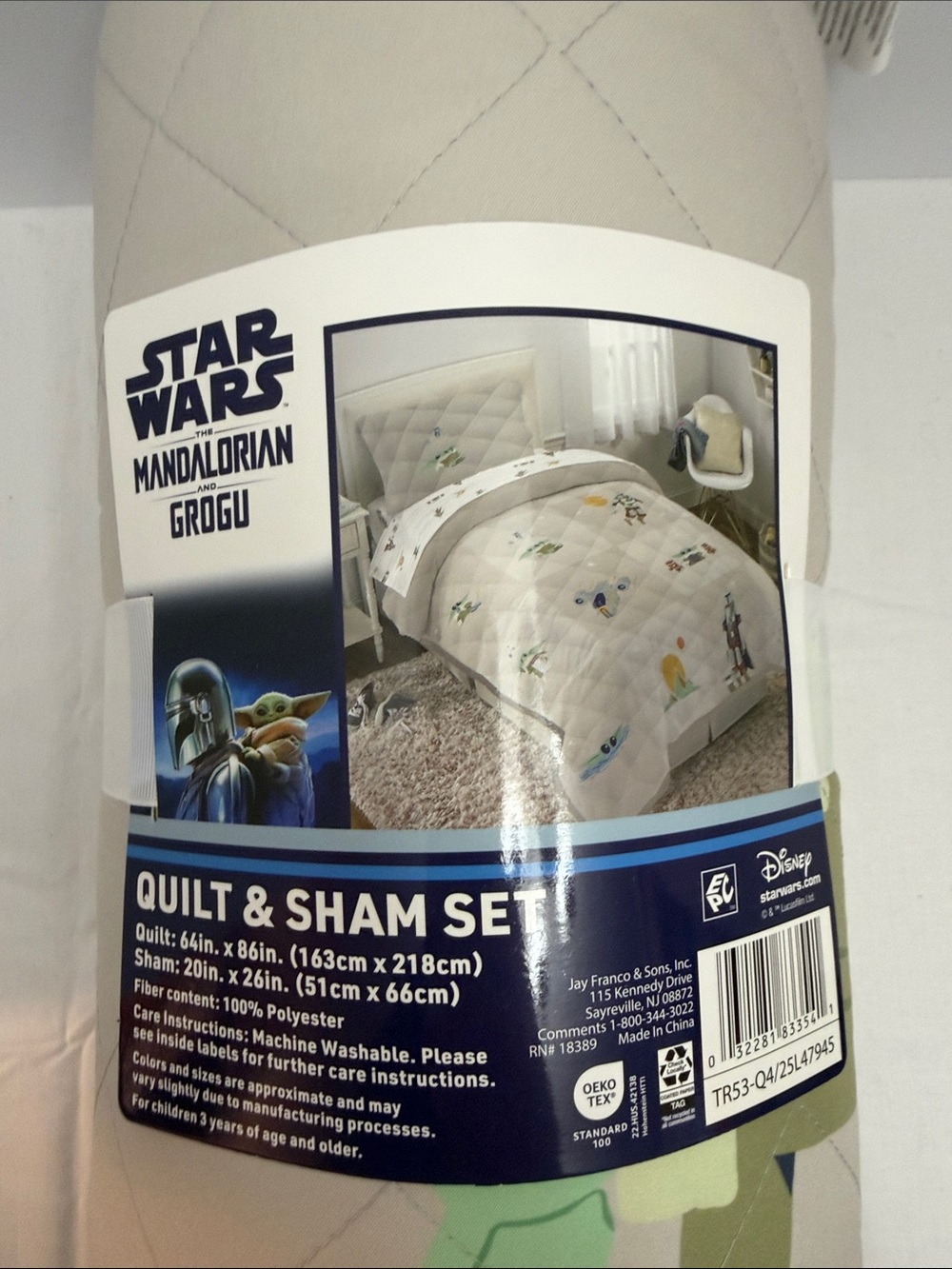 Star Wars The Mandalorian & Grogu Quilt & Sham Set - Twin